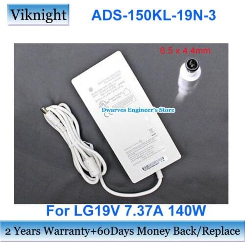 White ADS-150KL-19N-3 190140E Switching Adapter 19V 7.37A EAY65768901 For LG Laptop Charger Power Supply 140W 6.5 x 4.4mm
