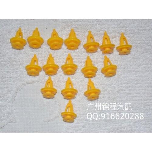 For car door liner board buckla clasp yellow tip Trim Panel Fastener Rivet Retainer Clips Garnish for car Free shipping