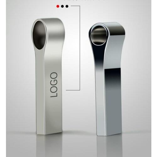 Usb flash drive 32gb high speed 2.0 pen drive 4GB 8GB 16GB 32GB 64GB flash memory stick Silver metal pendrive custom logo Text