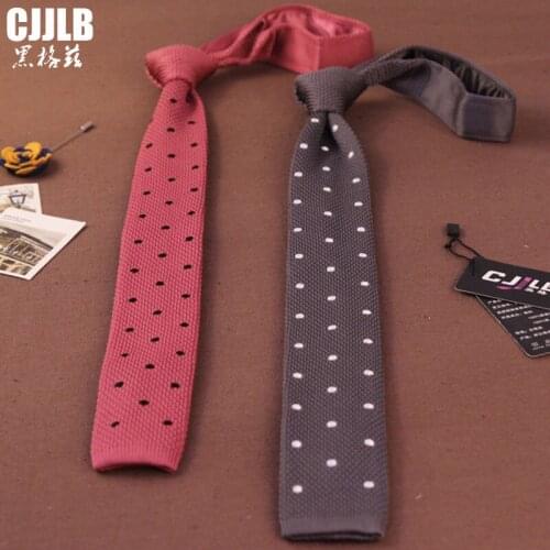 Dots Neckties Mens Casual Knit Tie Skinny Knitted Necktie Narrow Slim Dot Gravatas Classical Ties Knitting Tape Yarn Designers