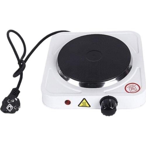 Portable Electric Burner 500W Single Stove Mini Hotplate Adjustable Temperature Furnace Home Kitchen Cook Coffee Heater