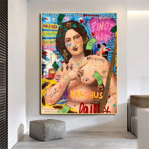 Graffiti Art Famous Woman Religion Canvas Poster Reproduction Oil Painting Print Wall Pictur For Living Room Home Decor No Frame