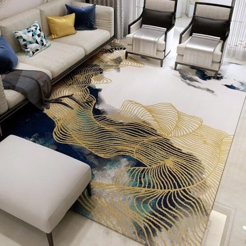 Carpet Line Living Room Thick Polypropylene Carpet Bedroom Sofa Coffee Table Foot Pad Luxury Study Floor Mat Child Floor Mat S