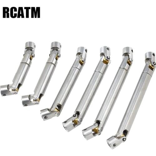 Stainless Steel Metal Transmission Shaft CVD For 1/10 RC Crawler Car TRX4 D90 Scx10 1/14 Tamiya Truck Scania MAN Actros DIY Part