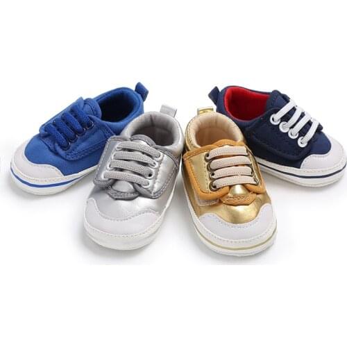 Fashion Baby Shoes Autumn Baby Girl Shoes Anti-Slip Boys Sneakers Toddler Soft Soled PU First Walkers
