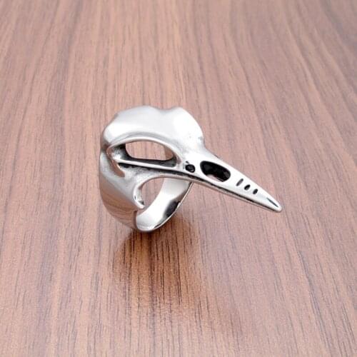 Free Shipping Punk 316L Stainless Steel Soft Enamel Red 13 Number Eagle Claw Biker Ring For Man Motorcycle Thirteen Ring Jewelry