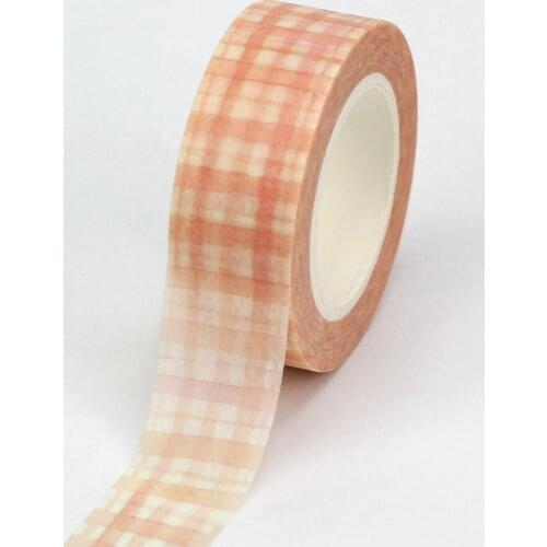 Wholesale 10PCS/lot Decorative Fall Plaid Washi Tapes Paper for Scrapbook Bullet journal Adhesive Masking Tapes School Supply