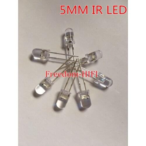 Wholesale 5pcs/lot 5mm IR Infrared LED 940nm Lamp Transmitting Tube Emitting Diode High Power good new