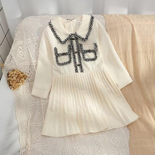 Girls Dress for Kids 2021 New Autumn Kids Elegant Dresses Sweet Baby Vestidos Long Sleeve Children Outfits 6 8 10 12 14 Years