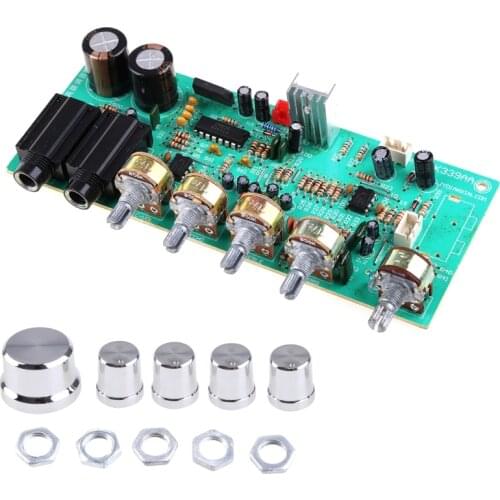PT2399 Tone Board Preamp Tone Controller For Amplifier Board Pre-amplifier TL074 Dual AC12~15V