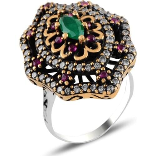 Silver 925 Sterling Zircon Cubic Zirconia Authentic Ring