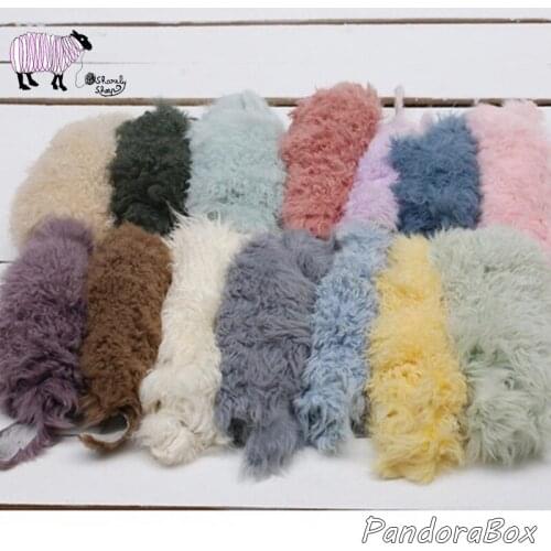 80x45cm Wool Blanket Newborn Photography Prop Baby Boy Girl Photo Shoot Studio Posing Fur Backdrops Blanket fotografia Accessory