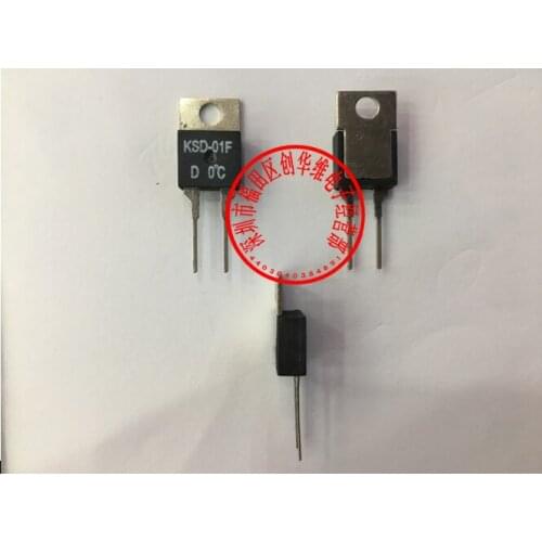 10pcs/Thermal protector Thermostat Temperature switch KSD-01F 0 Degrees Normally closed N.C D0C/Normally open N.O H0C