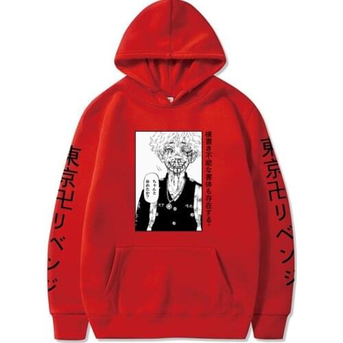 Tokyo Revengers Hoodies Cosplay Hanagaki Takemichi Print Loose Oversized Casual Sweatshirts Anime Sweater Streetwear Hoody 2021