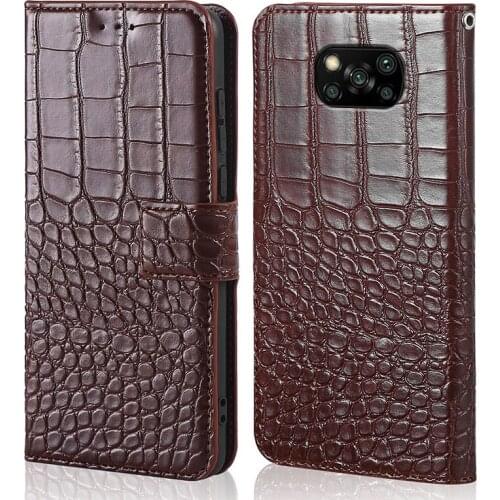 For MI Poco X3 NFC Case Magnetic Book Flip case For Xiaomi MI Poco X3 NFC Wallet cover Card Holder Luxury Leather Phone Fundas