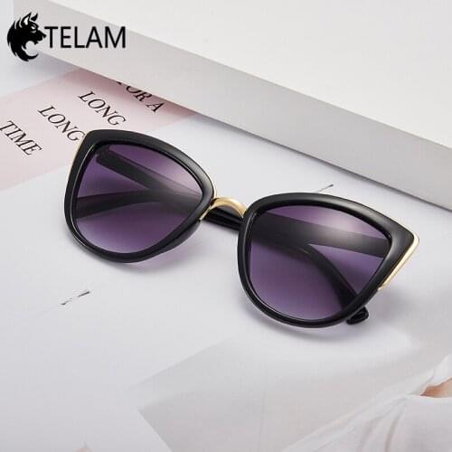 Sunglasses Women 2019 Fashion Gradient Retro Cat eye Sun glasses Female Eyewear Glasses Shade Mirror UV400