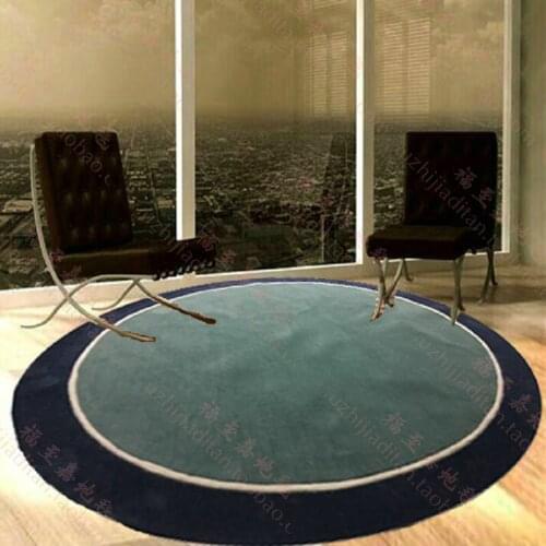 100% acrylic Round carpet trend personality living room sofa bed bedroom fashion custom rug fitting room mat customizable