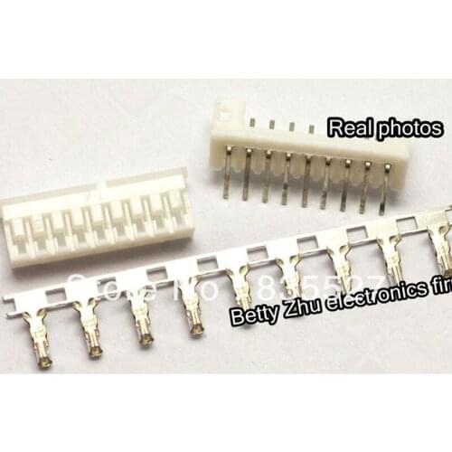 100pcs/lot PH2.0-9P 9PIN terminal block 2.0MM pitch connector : plug + plastic bending needle socket + terminal
