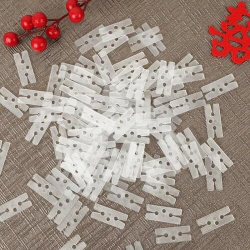 100PCS/Lot Useful "V" "H" Shape Balloons Sealing Clip Ballon Buttons Clips Wedding/Birthday/Christmas Party Decoration Supplies