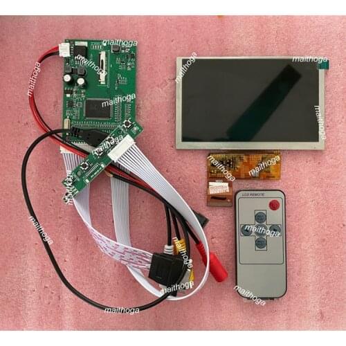 5 inch HD FOG LCD Screen (No Touch) + (2 Road AV+VGA) Drive Board DIY Kit with Reversing Function
