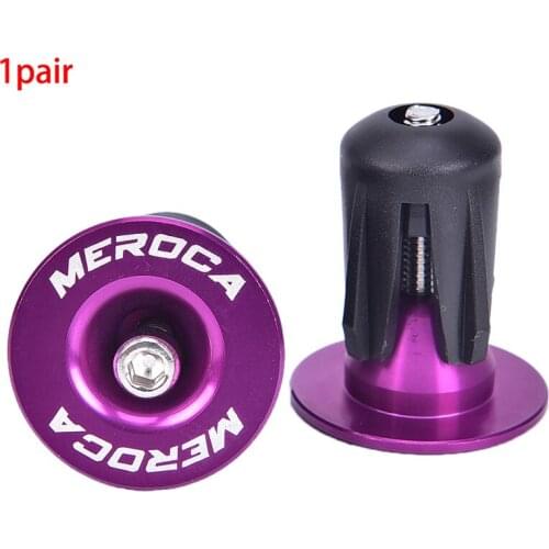 2Pcs Aluminum Road Bicycle Grip Anti-slip Firm Handlebar Caps MTB Accessory Bike Bar End Plugs Bike Lightweight Bar End Plugs