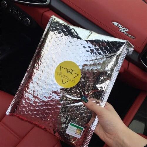 20pcs 15 Sizes Silver Aluminum Foil Bubble Envelopes Bags Mailers Padded Shipping Envelope With Bubble Mailing Bag Drop Shipping