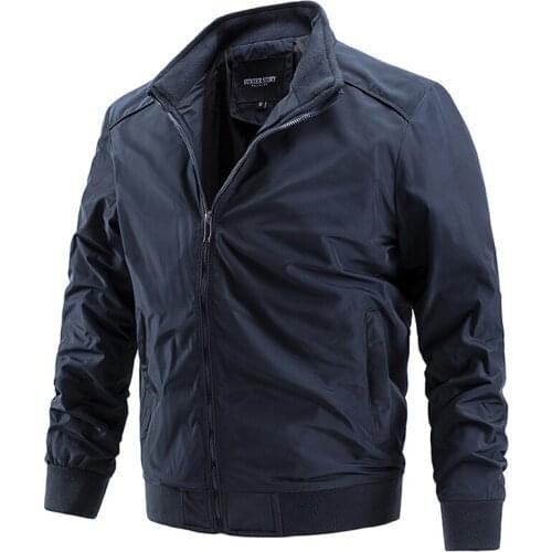 2021 Spring Autumn Jackets Coats Solid Color Casual Jacket Male Windbreaker Fashion Outwear Mens Jackets Plus Size 5XL HA256