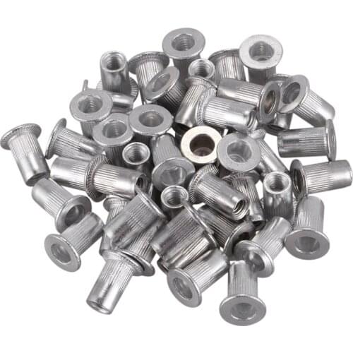 M4x10mm Stainless Steel Threaded Blind Rivet Nut Insert Nutserts 50pcs