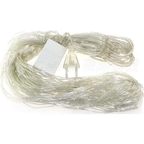 8 Displays Waterproof 1.5*1.5 96 Beads Garden Christmas LED Net Lights Multi Color String Lamps Fairy Lights 110V US plug