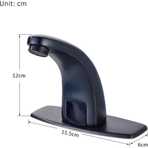 DC6V Cold/ Hot & Cold Bathroom Automatic Touch Free Sensor Faucets water saving Inductive electric Water Tap mixer battery power