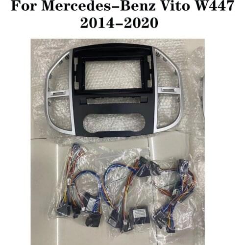 Car Accessories For Mercedes-Benz Vito W447 2014-2020 Matte Interior Middle Console Air Vent Outlet Cover Navigation Frame Trim