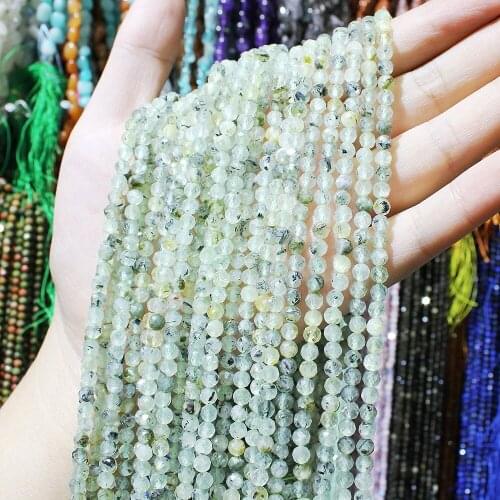 Natural Stone Faceted Beads 2-3mm Fine Grape Crystal Sun Stone Beads Jewelry Making DIY Fashion Necklace Bracelet Accessories