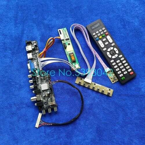For LTN170WX-L01/L02/L03/L04/L05/L06/L08 USB+AV 1CCFL LVDS 30-Pin DVB-C/T 1440*900 3663 digital screen controller board kit