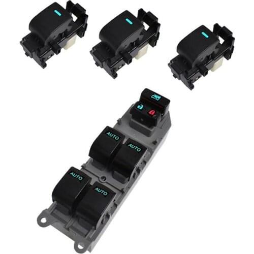 For Toyota RAV4 Camry Corolla Yaris Vios Highlander LED Lighted Power Window Switch Button Backlight For Left Driving