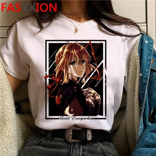 Violet Evergarden t-shirt clothes men vintage kawaii plus size print harajuku kawaii t shirt summer top vintage