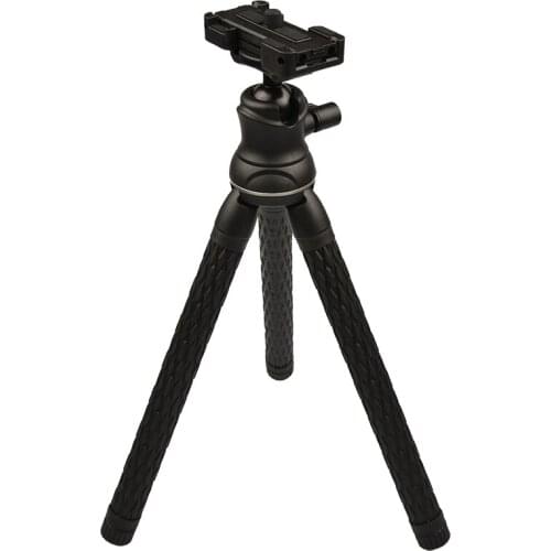 Vlogmagic Travel Flexible Tripod with Ball Head includes Smartphone Clip for Shooting Video Live broadcast Selfie Stick Webcam