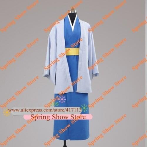 Gintama Silver Soul Katsura Kotarou Uniform Anime Cosplay Costume Custom Made