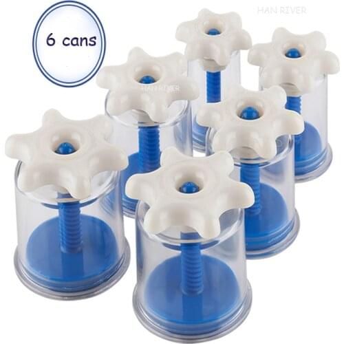 HANRIVER Household cupping apparatus 6 thickening cupping jar of hand twist type magnetic therapy rotary pump tanks tanks