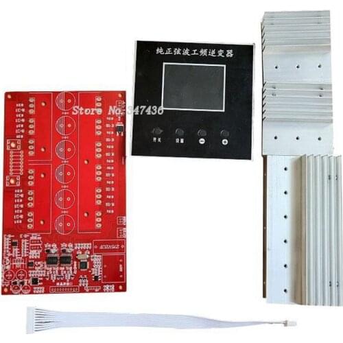 Inverter 12v 220v ups pure sine wave inverter power inverter step up converter Power frequency PCB kit LCD display motherboard