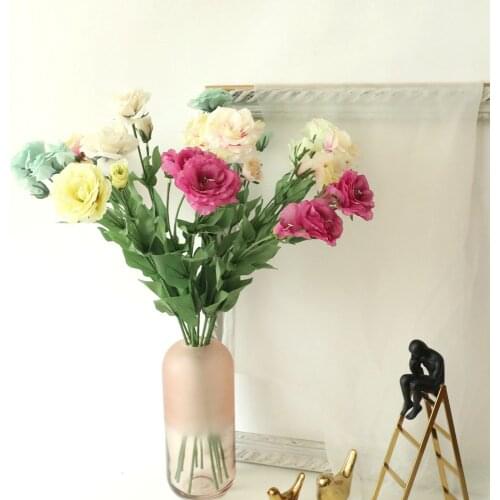 7Color silk simulation artificial platycodon grandiflorus grandiflorum single flower diy wedding home decoration bouquet