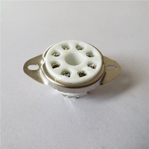 Ceramic tube socket GZC8-Y-3 GZC8-Y-3-G Silver plated electronic outlet for KT88 6550 EL34 274b