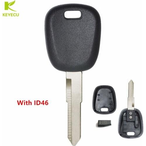 KEYECU New Replacement Transponder Key With ID46 Chip for Suzuki Grand Vitara Splash Swift SX4 Uncut Blank Blade