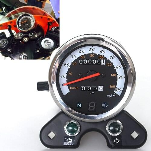 Motorcycle Odometer 160KM/H Tachometer Speedometer Gauge For Honda CB125 Cafe Racer Suzuki GN125 EN