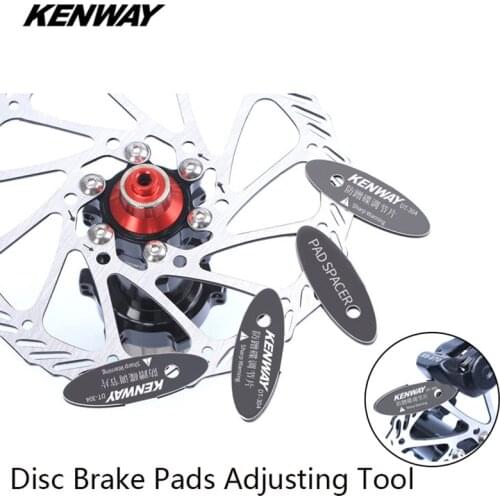 MTB Road Bike Disc Brake Pads Adjusting Tools Bicycle Mounting Assistant Brake Pad Rotor Alignment Tool 304 Stainless Steel