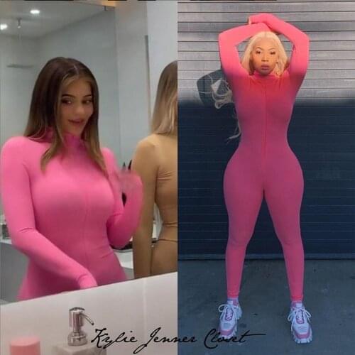 Sexy Turtleneck Fitness Jumpsuit Women Long Sleeve Slim Rompers Ladies Skinny Playsuit Overalls Party Outfits Women Club Party