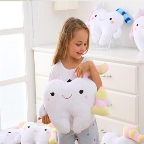 UBRUSH Creative Teeth Cushion Plush Fabric PP Cotton Filled Soft And Comfortable Skin Home Sofa Gift 45*40*12cm Cushion