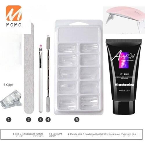 Simple Fashion Manicure Implement Crystal Nail Mold Fixed Clip Epoxy Glue Clip Crystal Extended Glue Fixed Clip Free Shipping