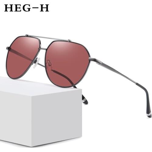 2021 Mens Polarized Pilot Sunglasses Men Dazzle Color Driver Classic Retro Brand Designer Light Flexible Sunglass Oculos De Sol