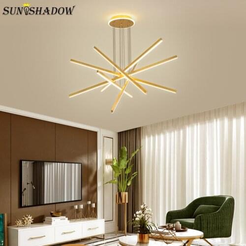 Art Deco Led Chandelier Light Modern 6/5/4/3arms Chandelier Lamp For Dining Room Kithcen Fixture Living Room Bedroom Luminaires