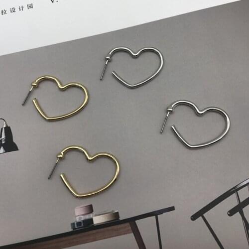 Timlee E243 Concise Cute Heart Stud Earrings,Temperament Fashion Jewelry Wholesale